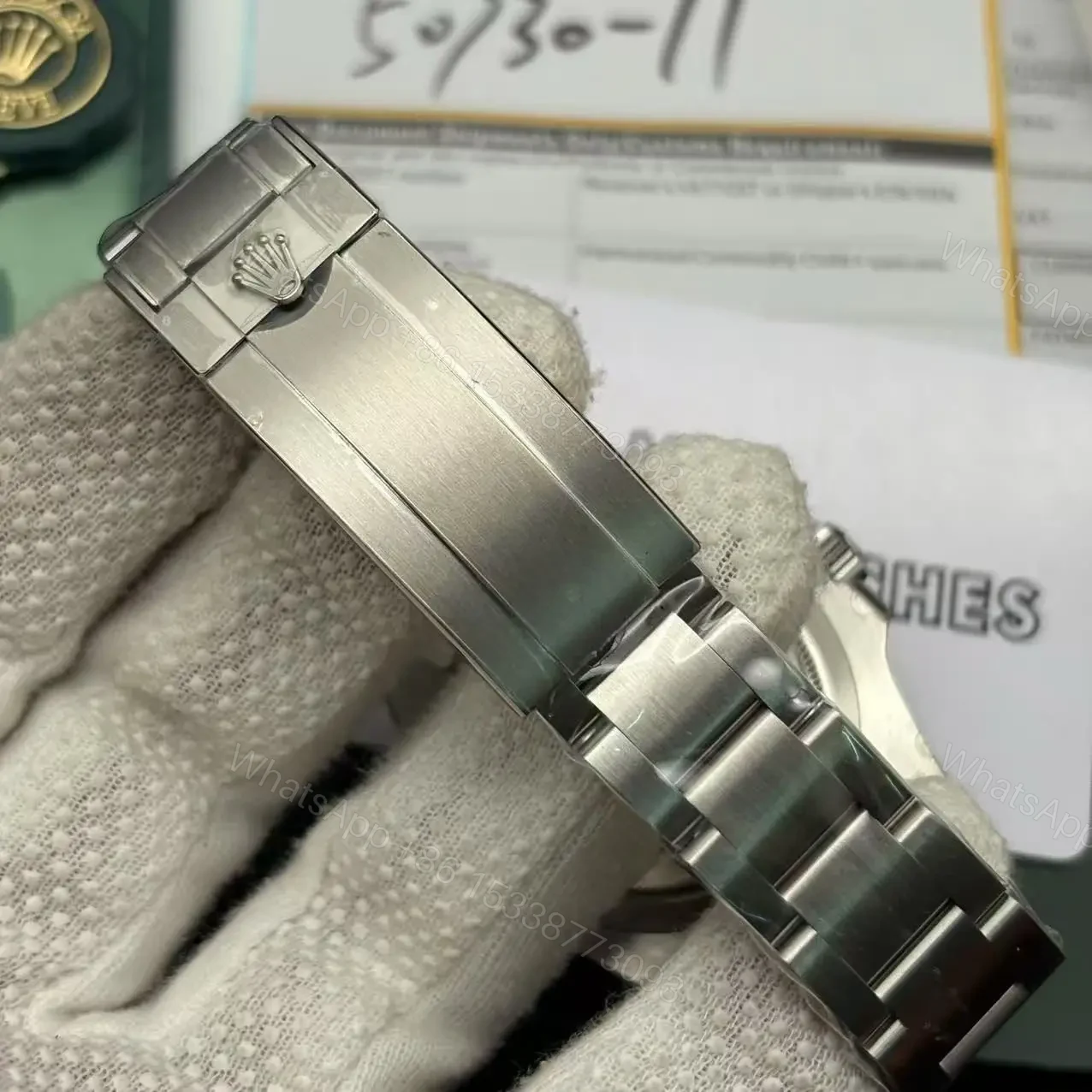 View 8 of Replica Rolex Submariner Silver/Black No Date