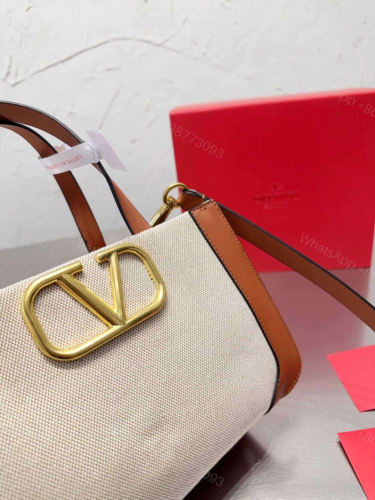 View 3 of VALENTINO GARAVANI SMALL VLOGO SIGNATURE TOTE BAG WHITE 22CM 2W2B0K96YJHV8S