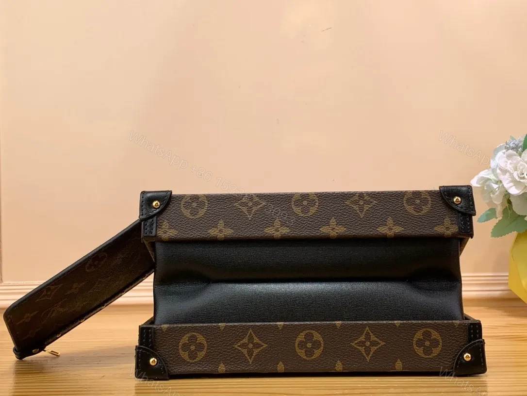 View 6 of Louis Vuitton LV Petite Malle LV Monogram Pattern Like Auth Handbags 24x16x13cm