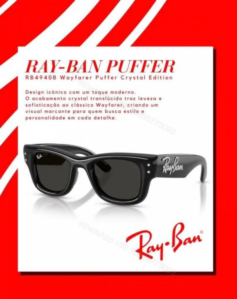 First Copy RayBan 4940 Puffer Diamond Sunglasses — view 1