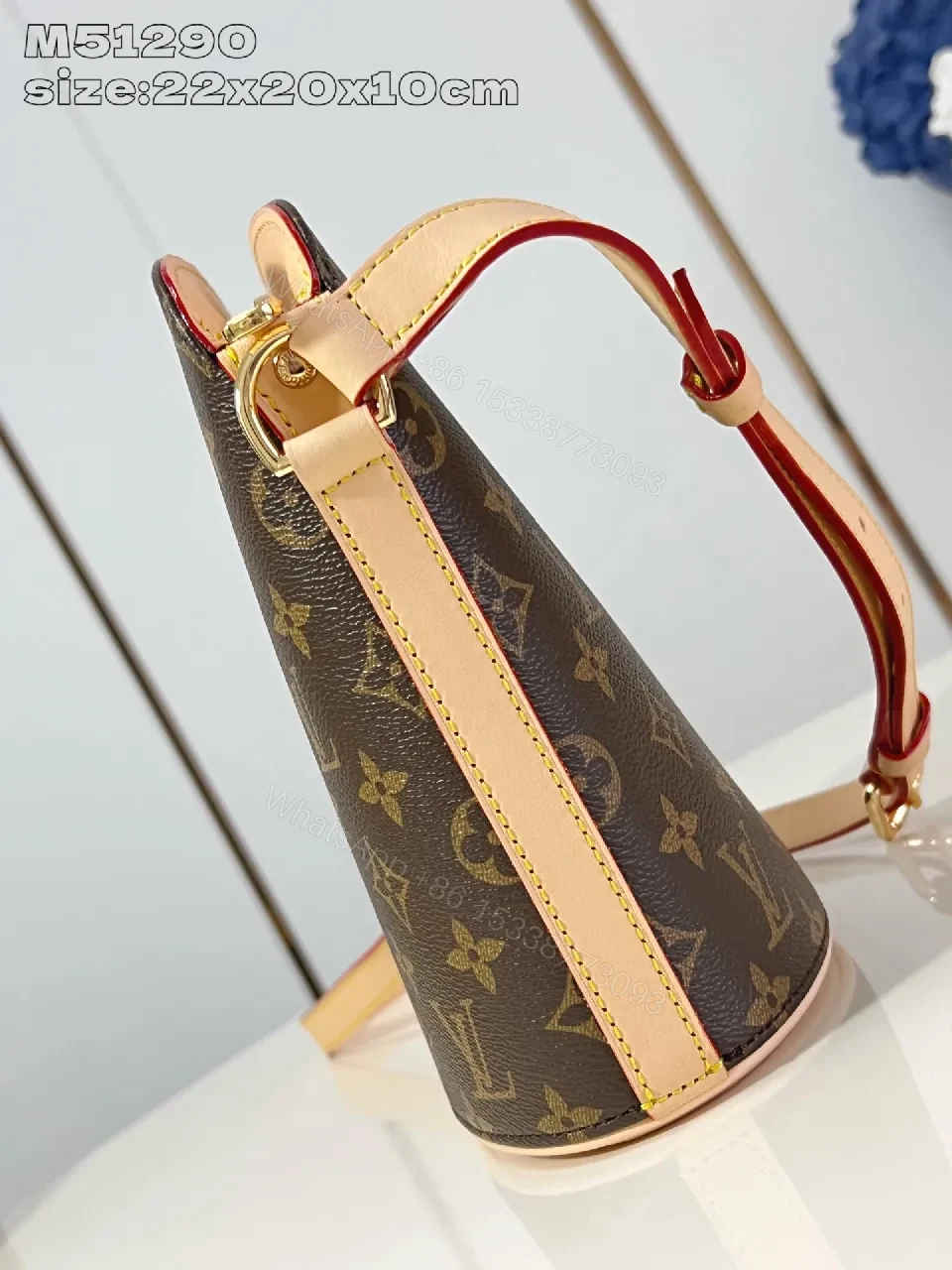 View 4 of Monogram Crossbody Bag: Structured, Luxe Hardware, Compact Organizer
