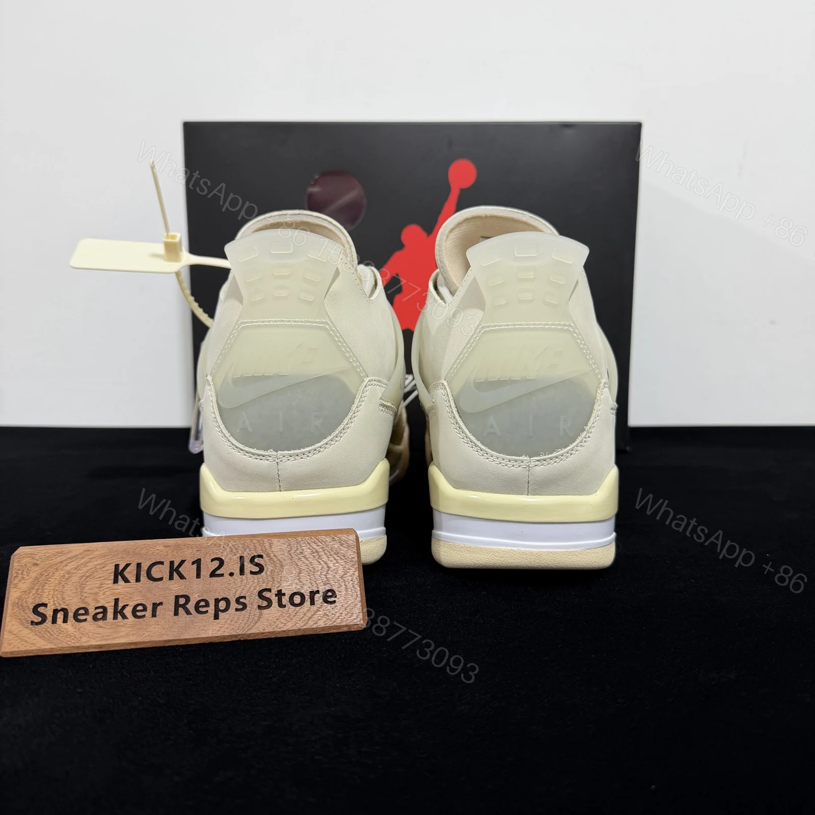 View 6 of Air Jordan 4 Retro Off-White Sail Reps