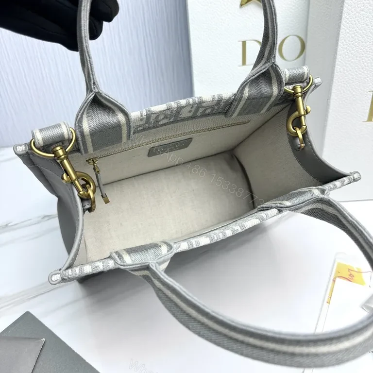 View 9 of Dior Monogram Tote: Elevated Texture, Structured Style