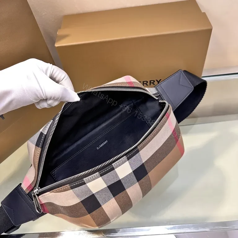 View 7 of Burberry-Style Belt Bag: Signature Plaid, Minimalist Luxury