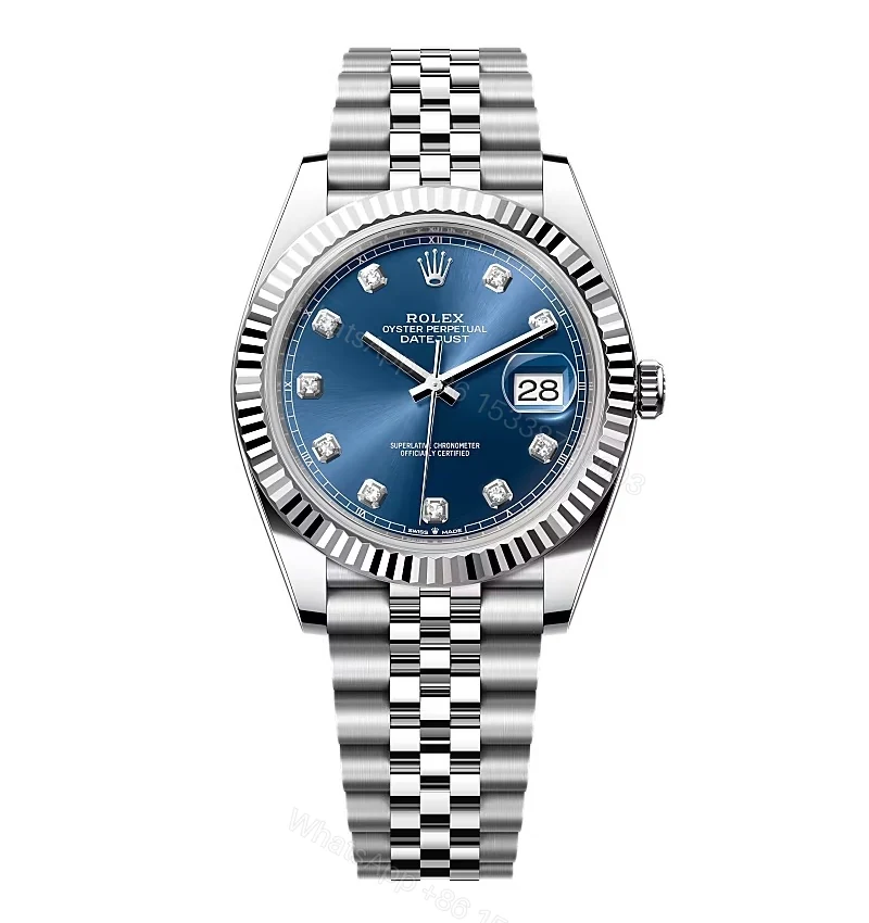 Rolex Datejust Bright Blue Diamond Dial 126334-0016 41 mm — view 1