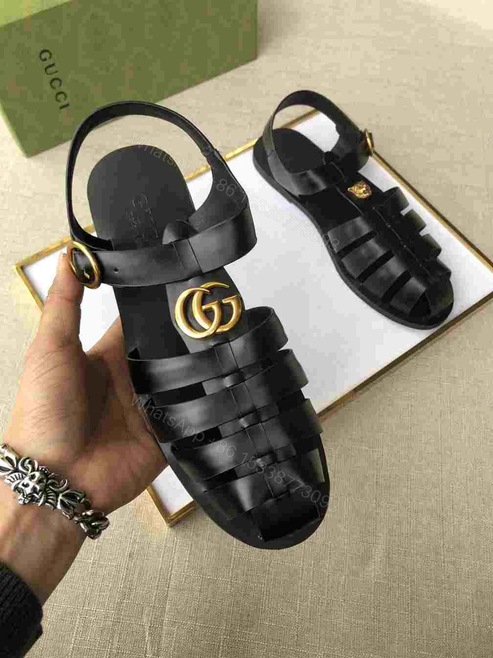 View 4 of GUCCI SANDAL WITH DOUBLE G – SDG005