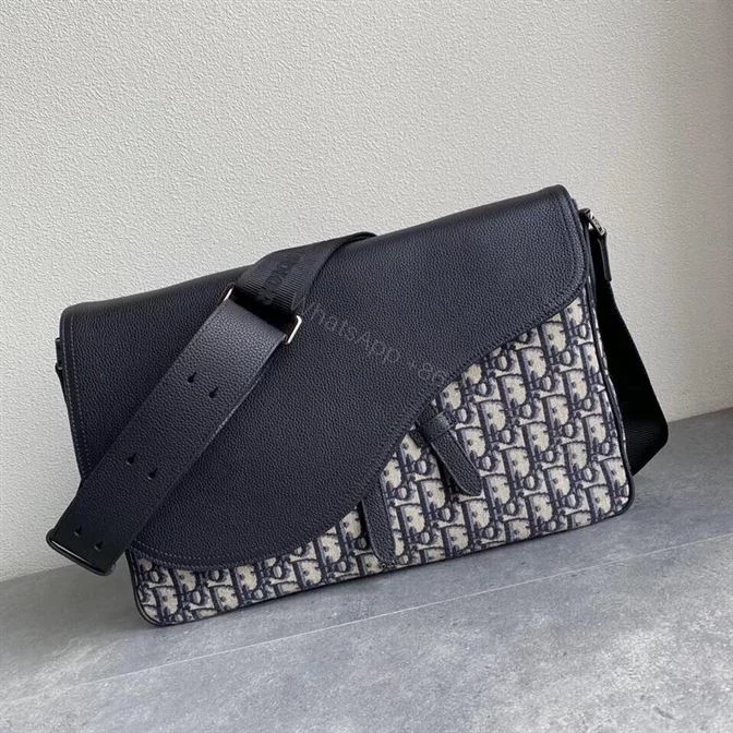 View 2 of BEIGE AND BLACK DIOR OBLIQUE JACQUARD AND BLACK GRAINED CALFSKIN