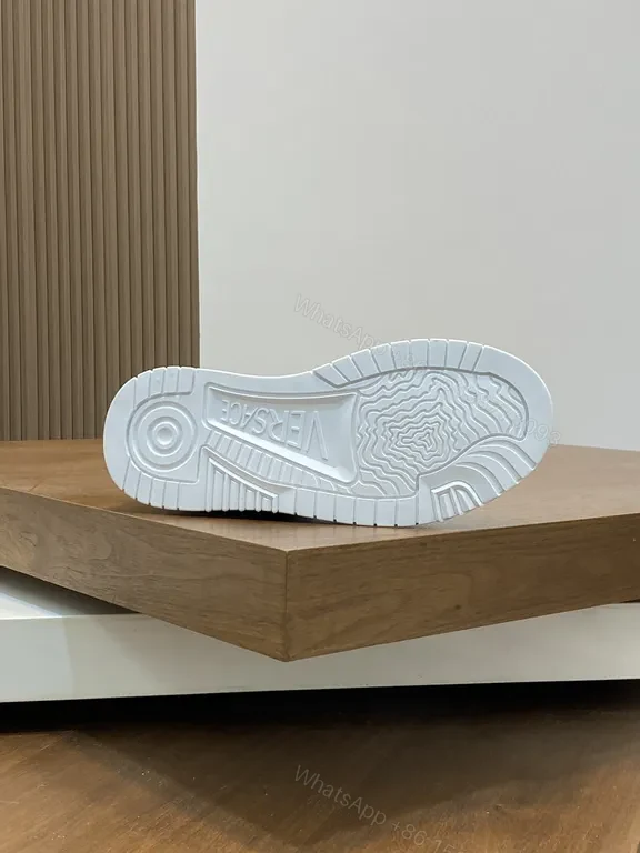 View 4 of Bold Textured Luxury Versace-Inspired High-Top Sneaker