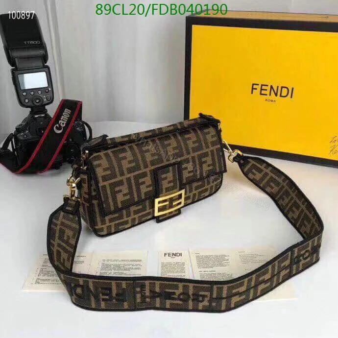 View 6 of Fendi Lookalike Baguette Brown Bag FDB0402 – Elegant Cloth Design