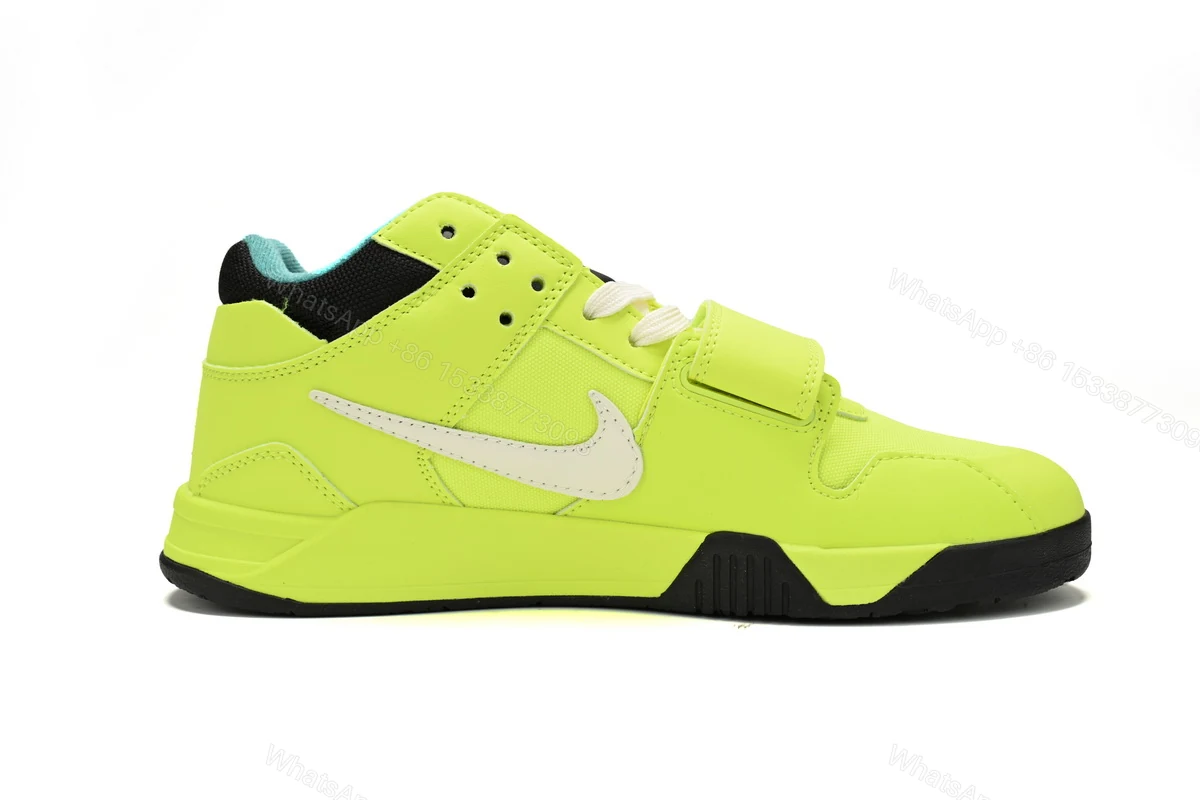 View 5 of Travis Scott x Jordan Cut The Check Nice Kicks Fluorescent Green FZ8117-309