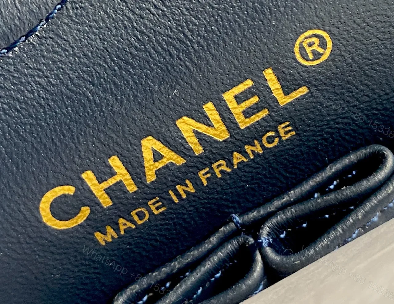 View 6 of Denim Quilted Bag — Gold Chain Flap, Everyday Luxury