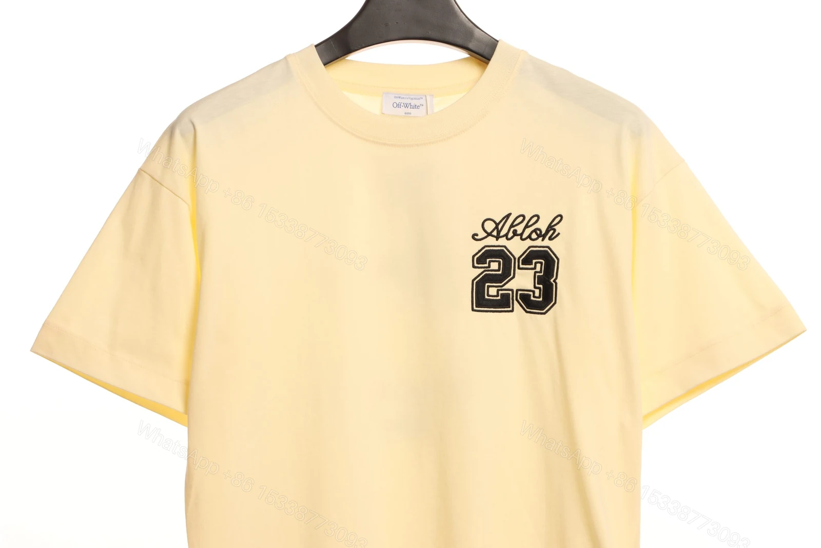 View 2 of Off-White 23 Digit Logo Beige T-Shirt