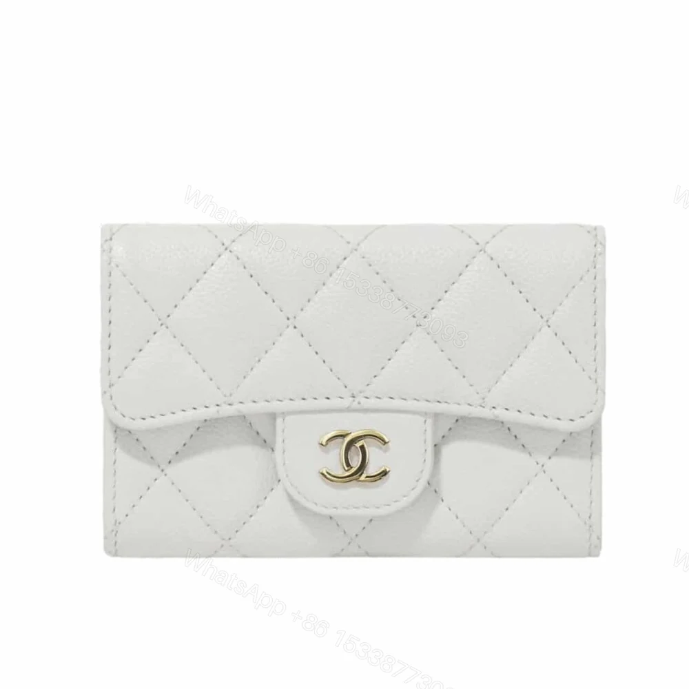 Chanel Classic Card Holder Wallet White 10Cm — view 1