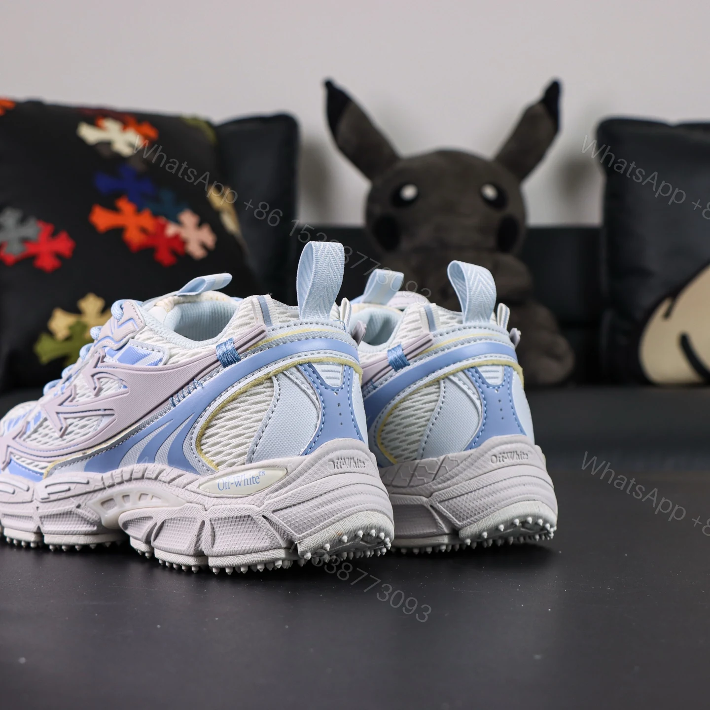 View 6 of Off White Be Right Back Light Blue Grey