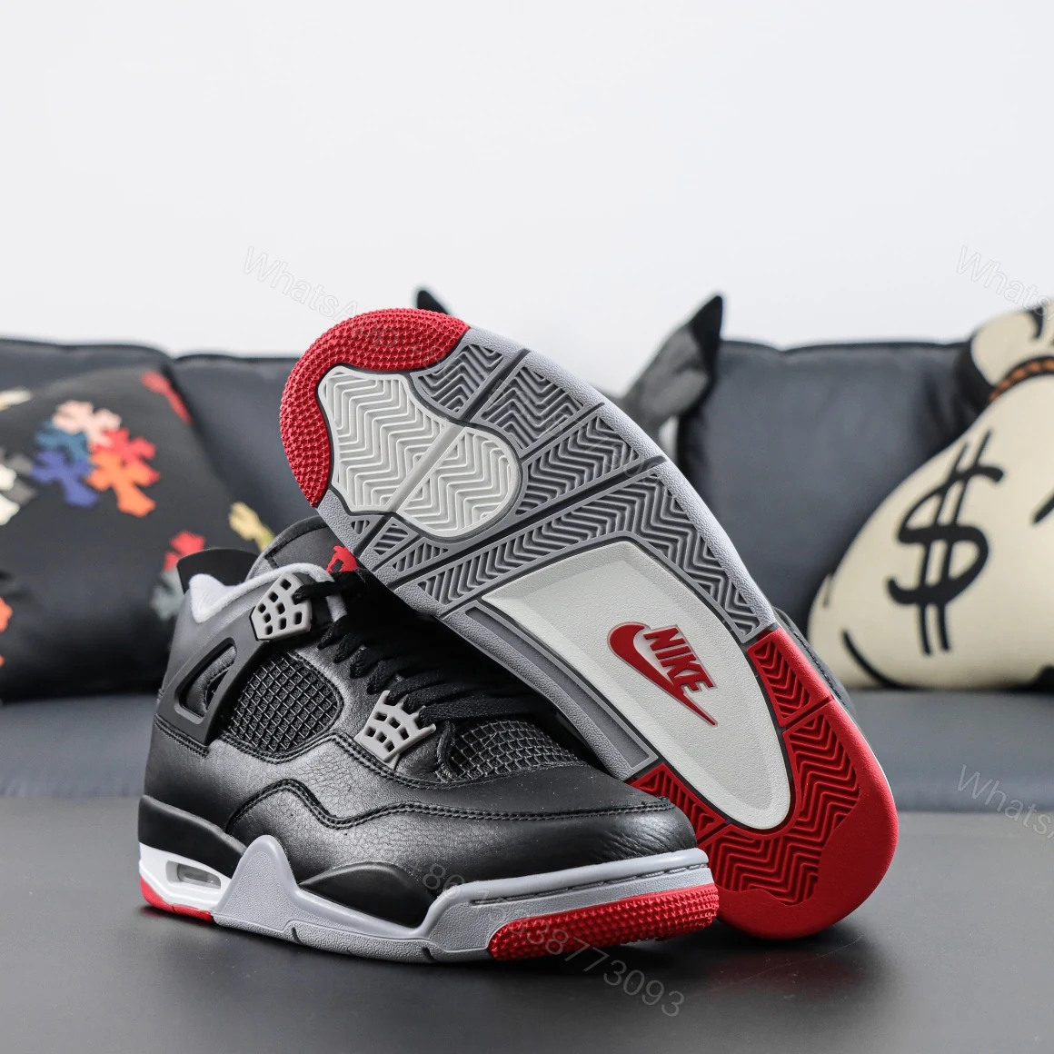 View 3 of Air Jordan 4 Bred Reimagined Reps