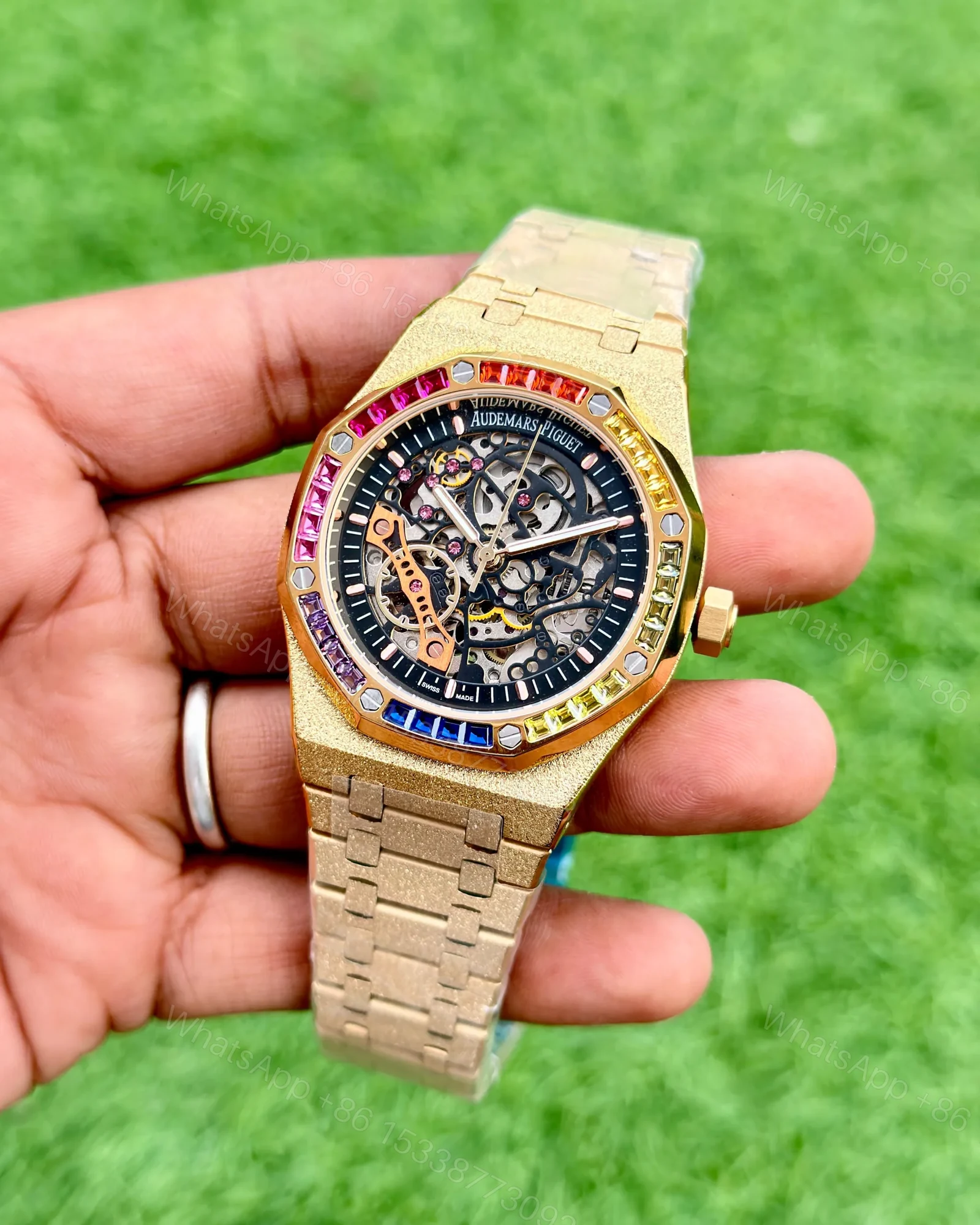 View 2 of Audemars Piguet Royal Oak Frosted Gold Openworked