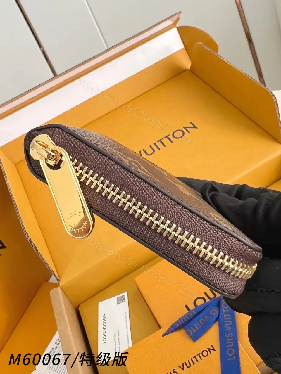 View 5 of Monogram Wallet: Compact Luxury, Zippered, Slim Carry