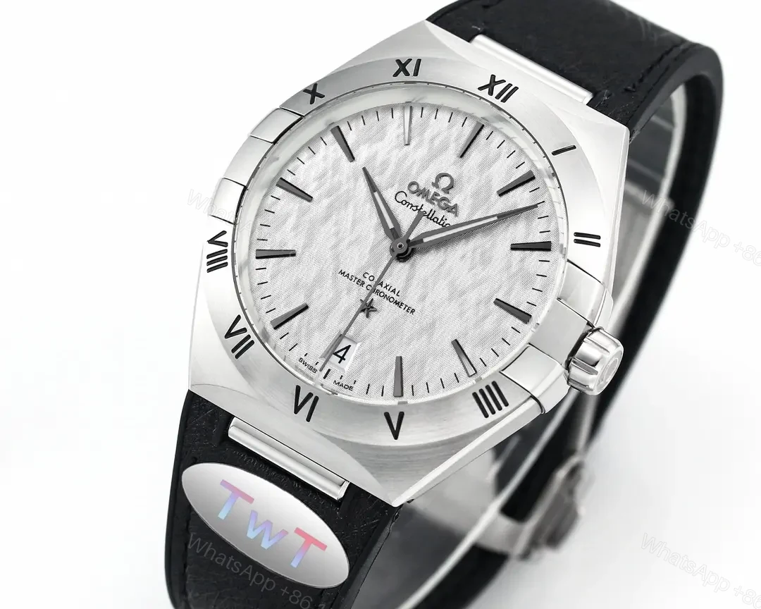 View 3 of Omega Constellation Meteorite Series 5th Generation Watch 41MM Silver Dial with Black Strap