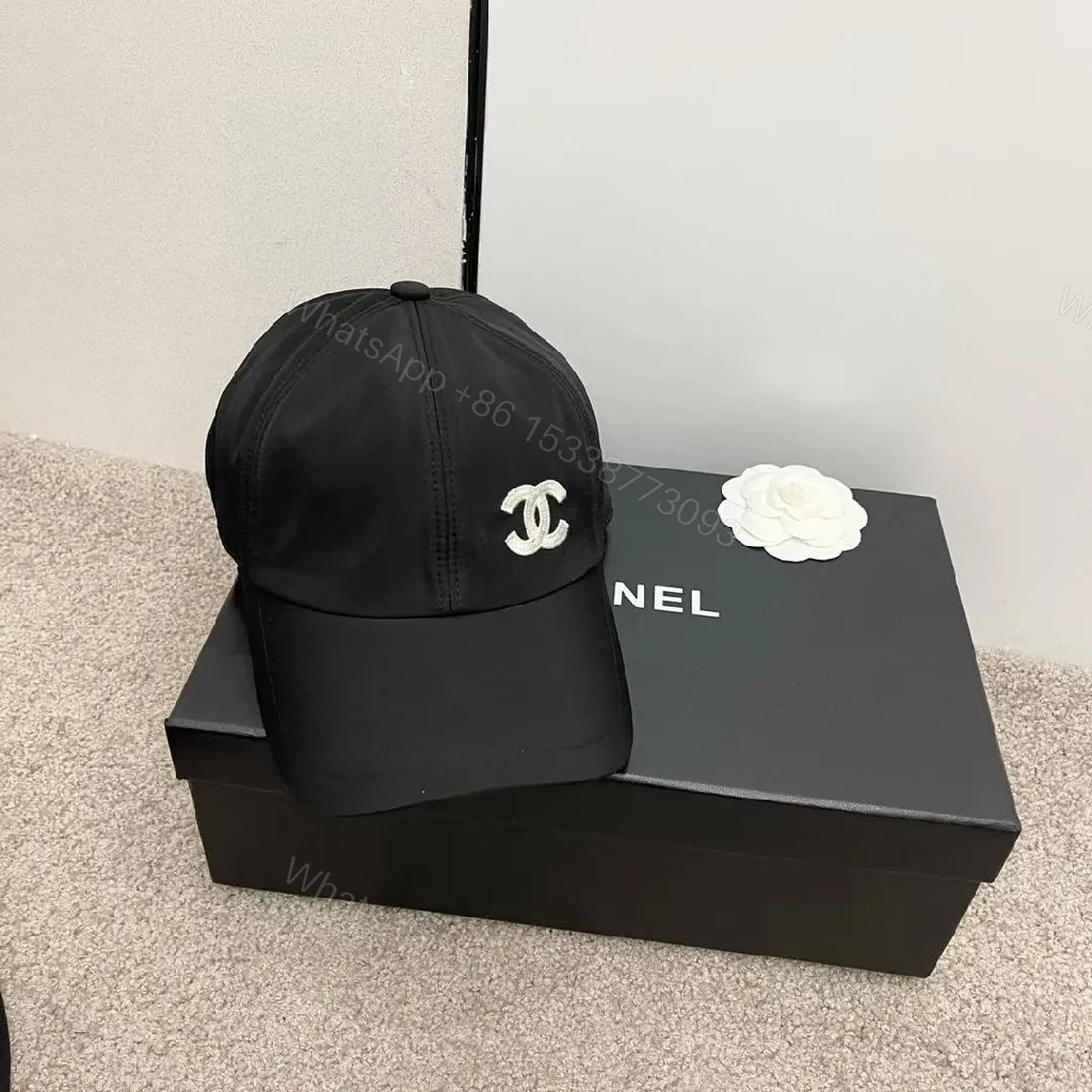 View 9 of Black + Velvet Cap + Minimalist Luxe + Subtle Chanel-Esque Emblem + Cap