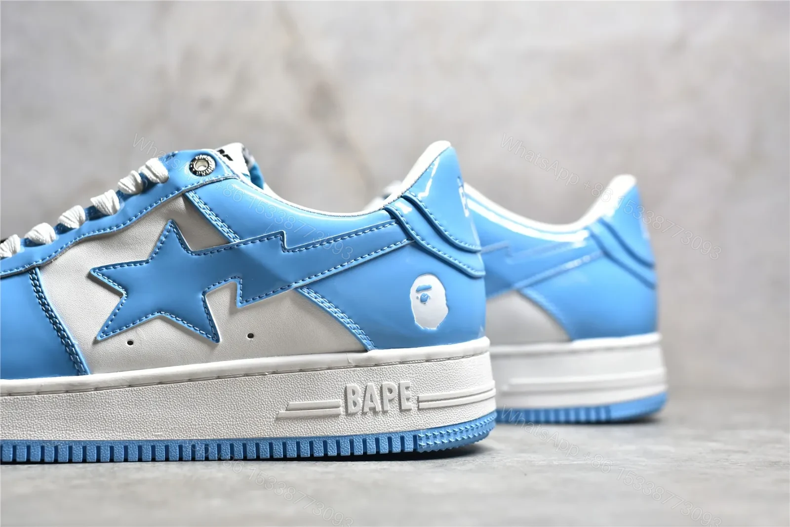 View 3 of Bapesta Blue White Reps