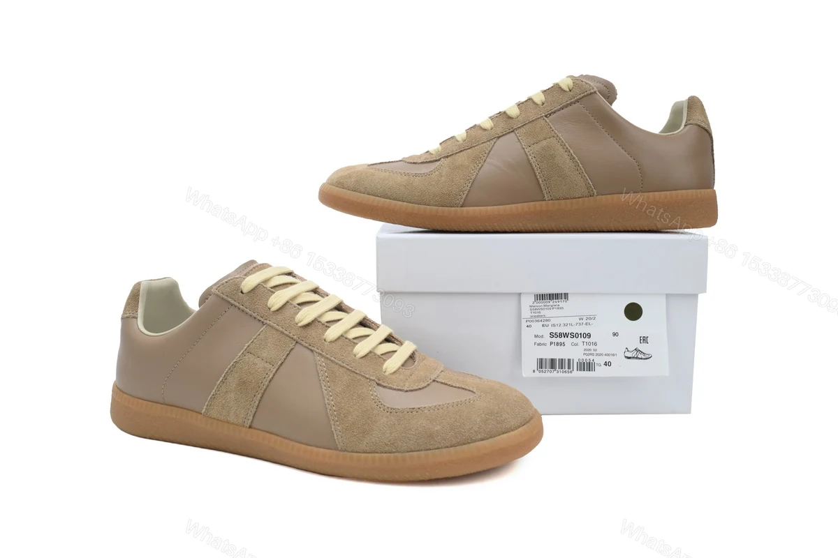 View 2 of Maison Margiela Brown Replica Sneakers S57WS0236P1895T2076