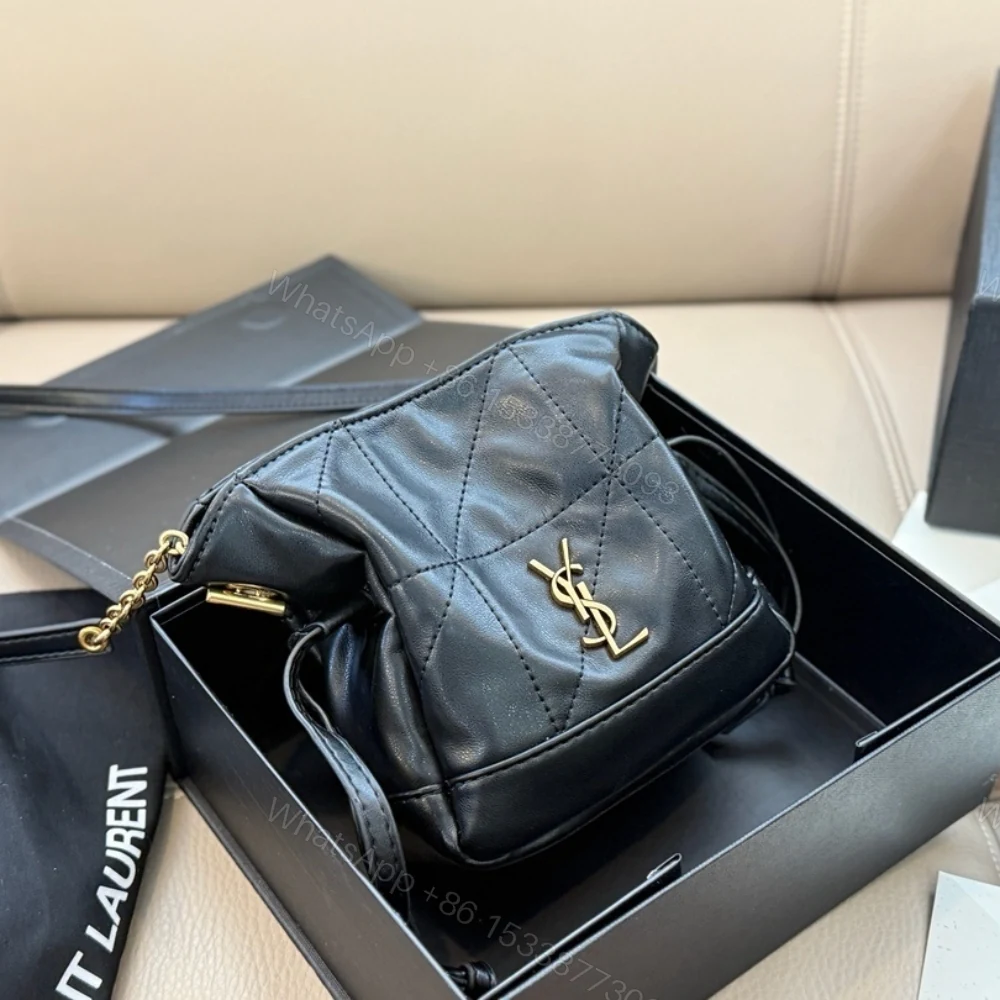 View 3 of Saint Laurent Jamie Mini Shoulder Pouch Black 14Cm