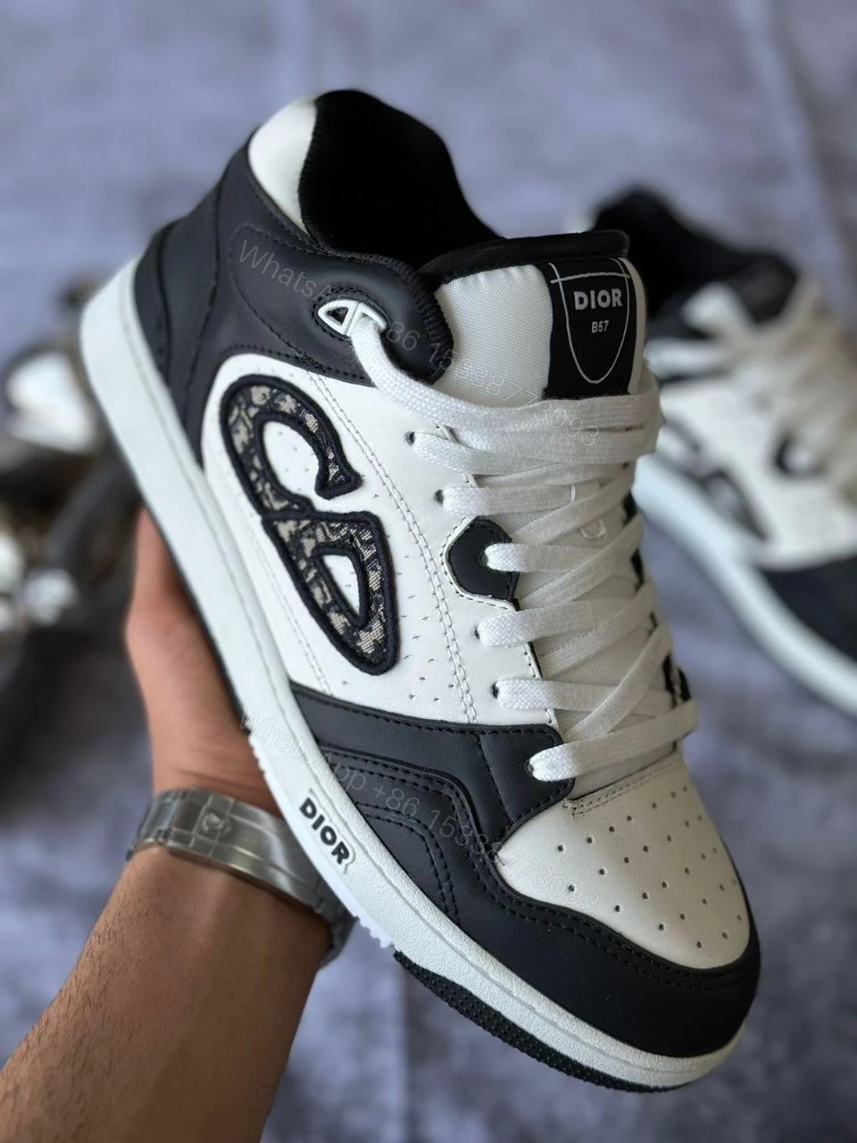 View 4 of Dior B57 Mid-Top Sneaker Cushioned ankle