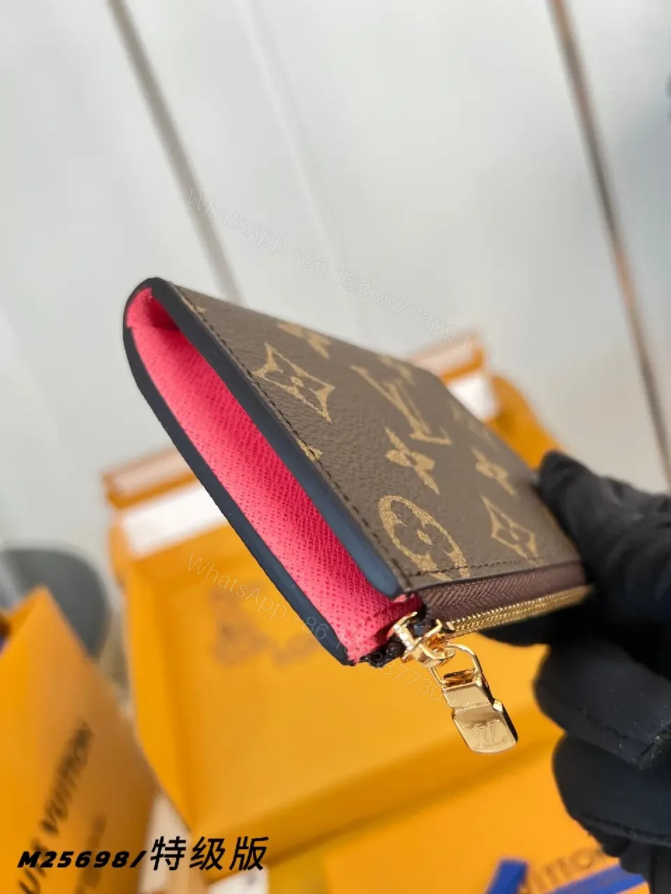 View 3 of Monogram Wallet Set: Luxe, Durable, Compact Organizer
