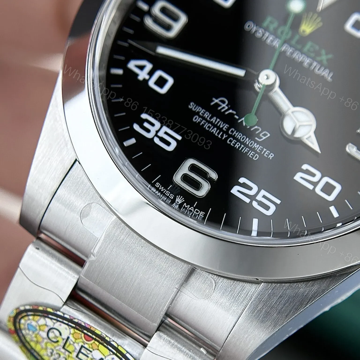 View 7 of Replica Rolex Air-King Black Dial 116900