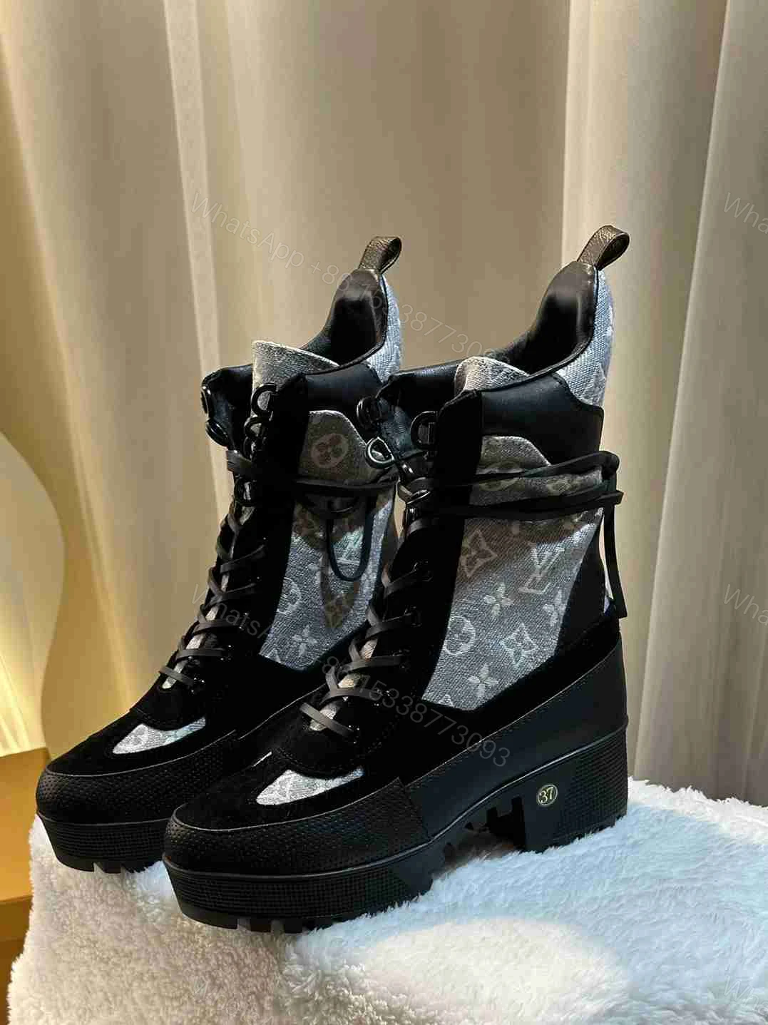 View 5 of LOUIS VUITTON LAUREATE PLATFORM DESERT BOOT GREY 1AB2X9