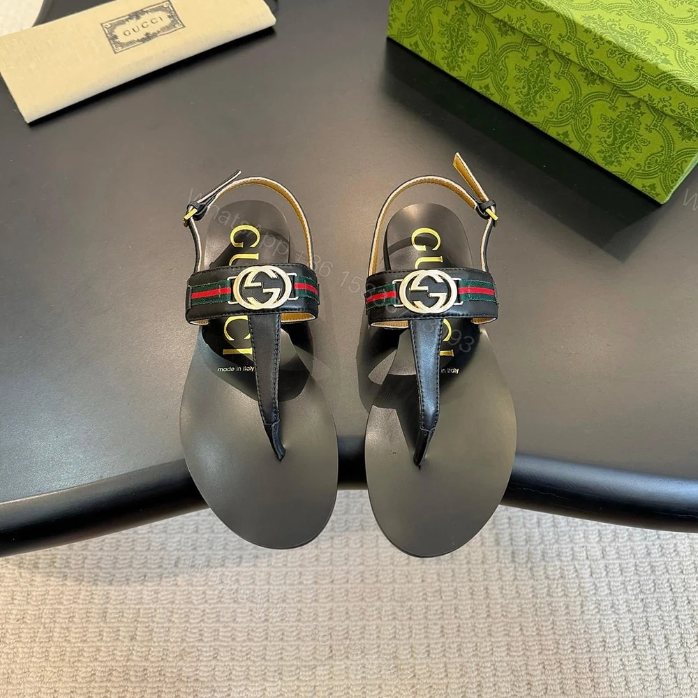 View 4 of GUCCI Women’s Interlocking G Web sandal 765423