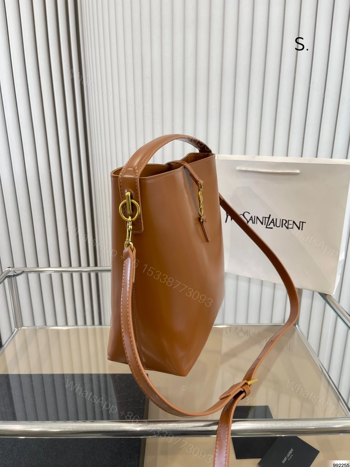 View 8 of YSL LE 5 À 7 SUPPLE SMALL IN SUEDE