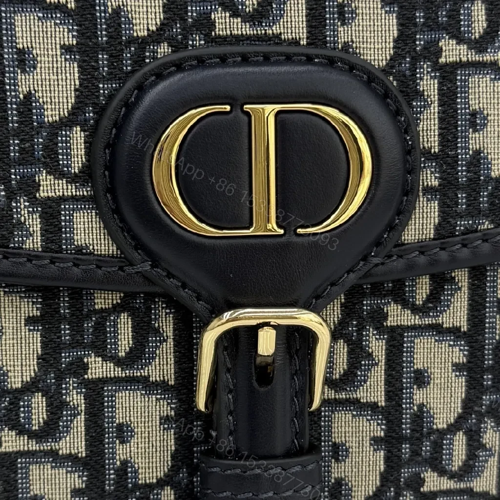 View 6 of Monochrome Canvas Crossbody: Luxe Pattern, Gold Hardware