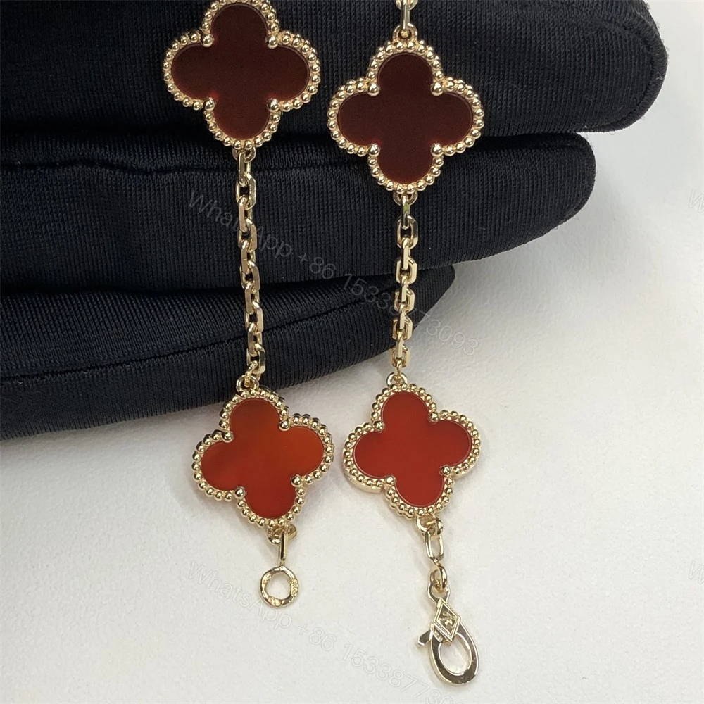 View 3 of VCA Vintage Alhambra Bracelet 5 Motifs Carnelian VCARD35500