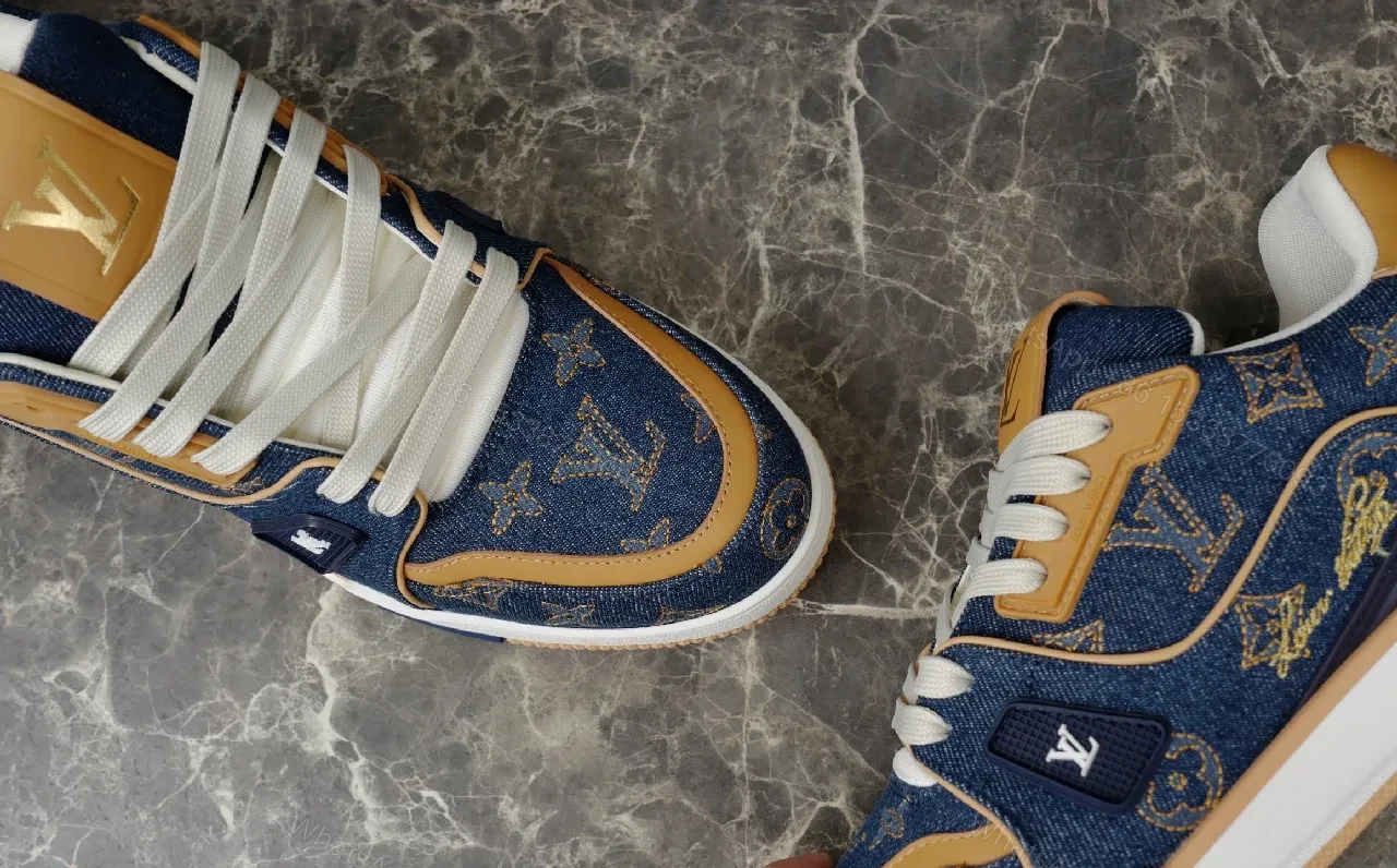View 8 of Denim-Luxe Monogram High-Tops: All-Day Comfort Sneakers