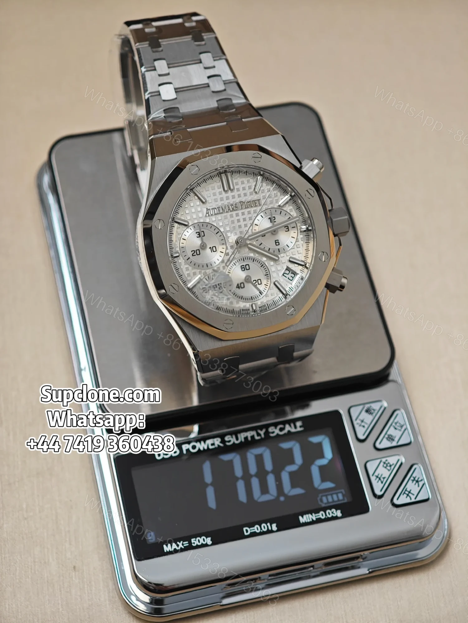 View 17 of Audemars Piguet Super Clone Royal Oak White Dial 26240 Chronograph 41mm