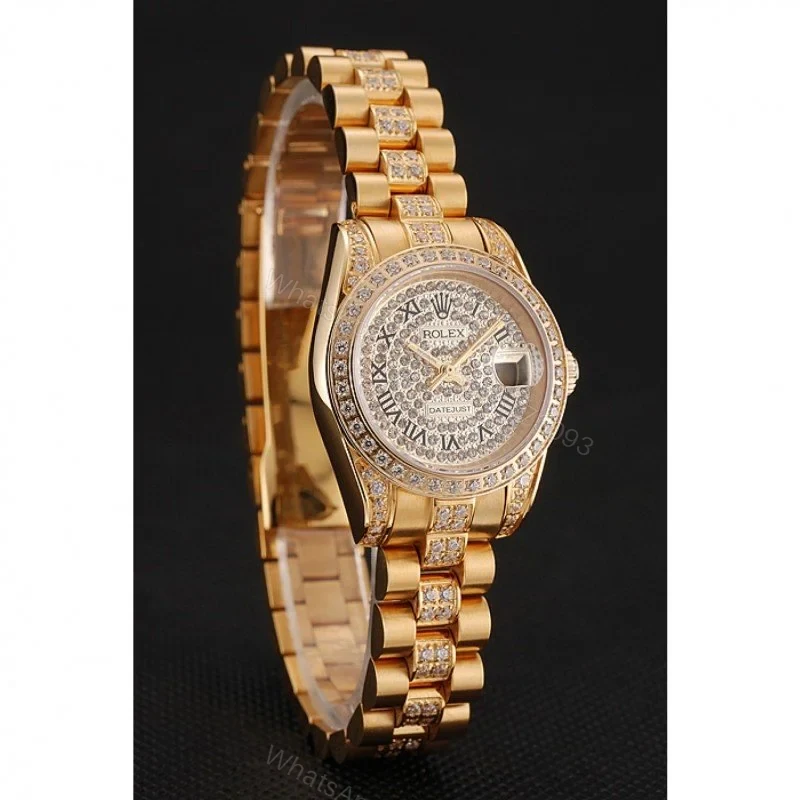 View 3 of Superclone Rolex Datejust Gold Dial 1453955 21 mm