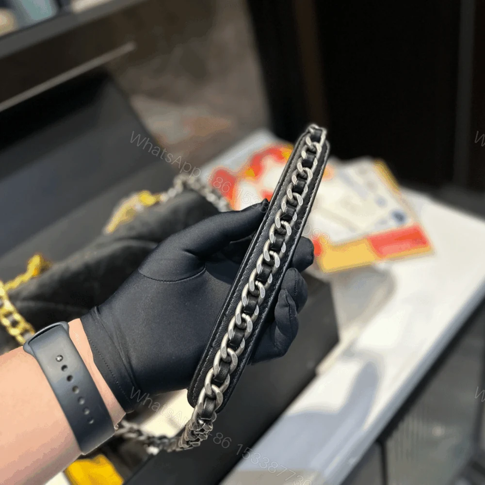 View 4 of Chanel 19 Velvet Flap Bag Black 26Cm