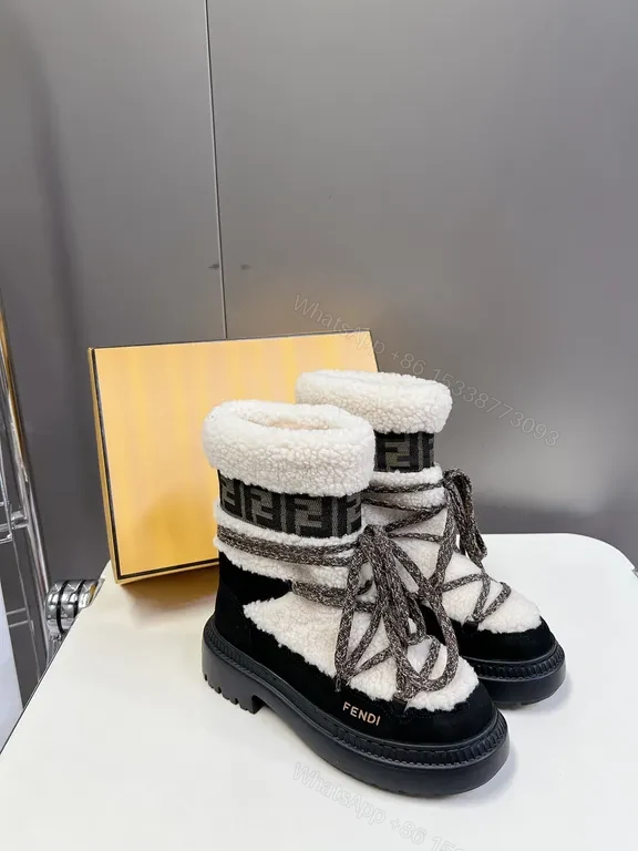 View 6 of Luxury Fendi-Influence Ankle Boot: Textured Leather, Bold Silhouette