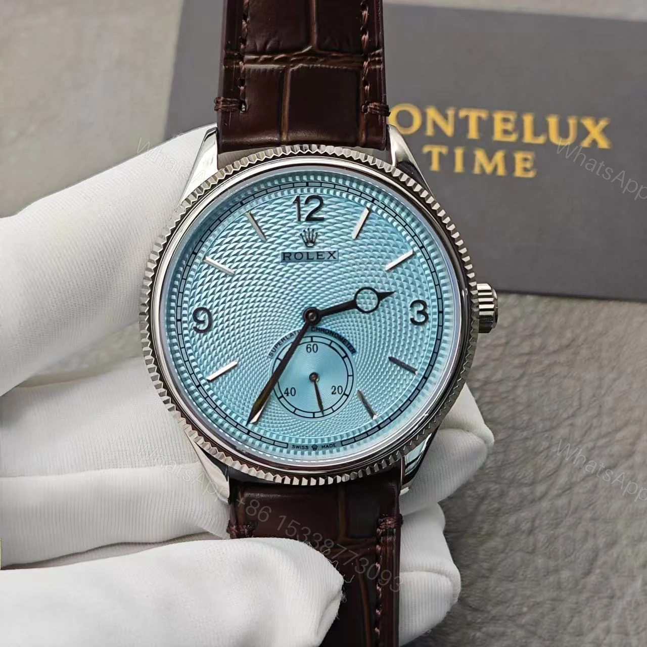 View 10 of New 2024 1908 Replica Rolex Perpertual 39mm Platina