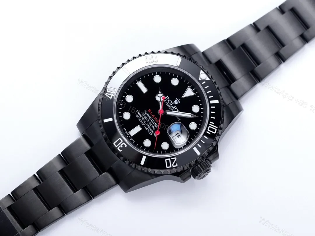 View 2 of OW Factory Clean Factory V9 Rolex Submariner Date Black PVD Stainless Steel Watch – Black Dial