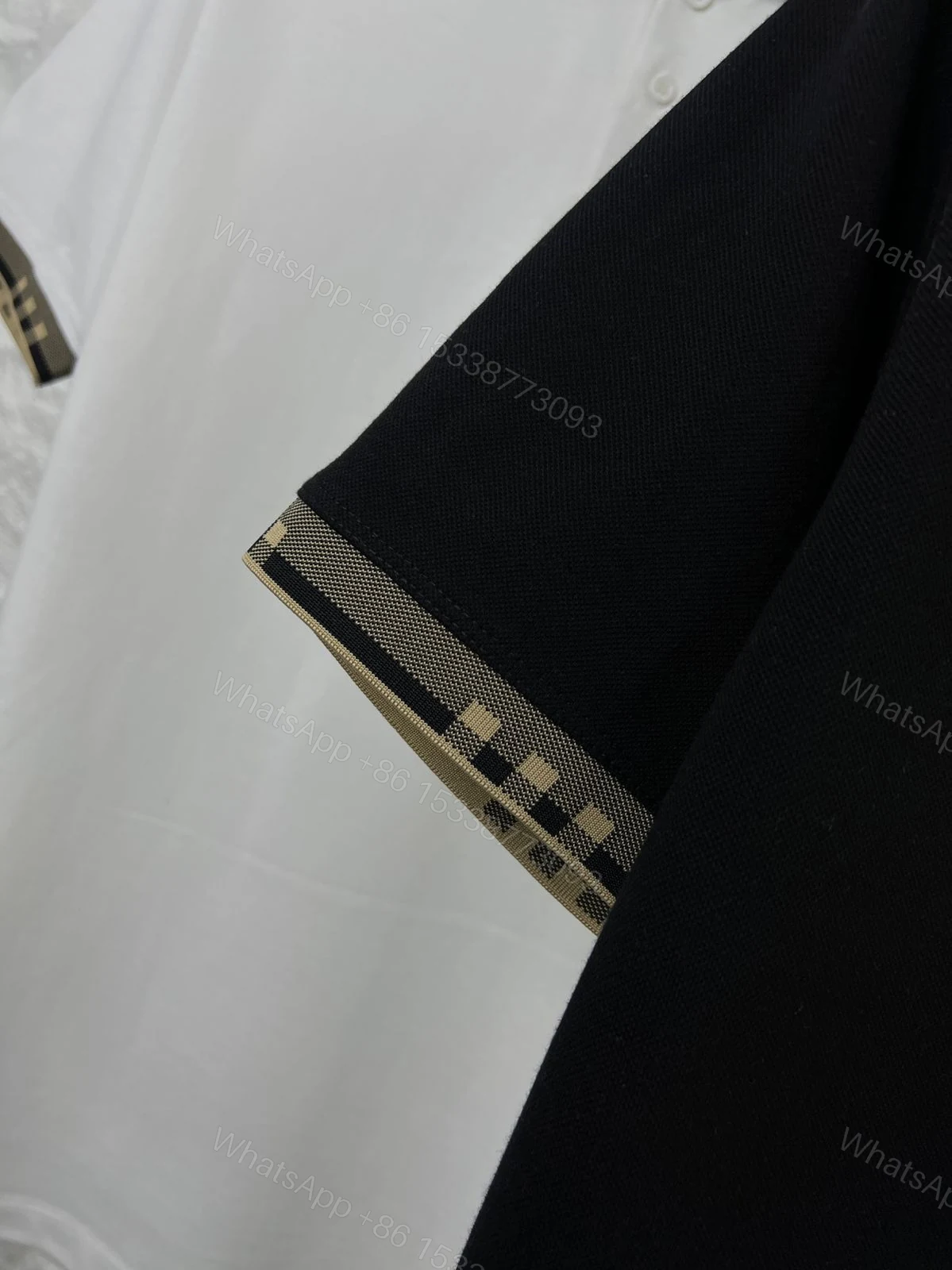 View 7 of FIRST COPY BURBERRY COLLAR T-SHIRT
