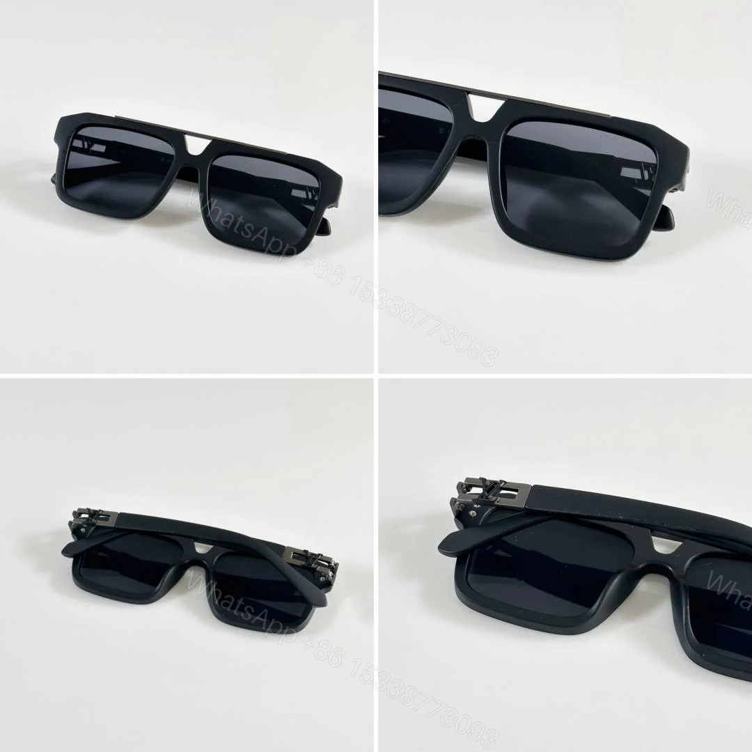 View 2 of First Copy Louis Vuitton 121 Matt Black Sunglasses