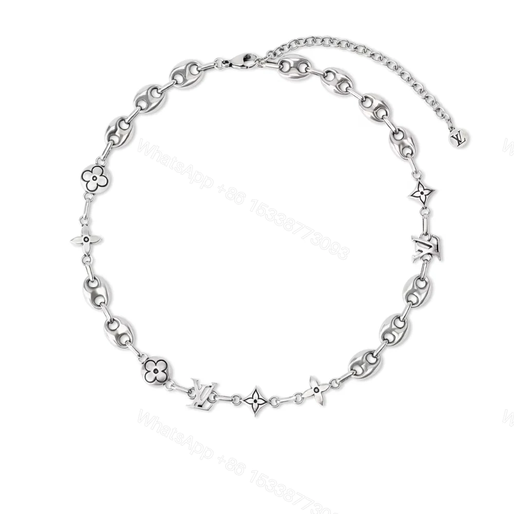 Louis Vuitton Lv Sailor Medium Chain Necklace Silver M03189 — view 1