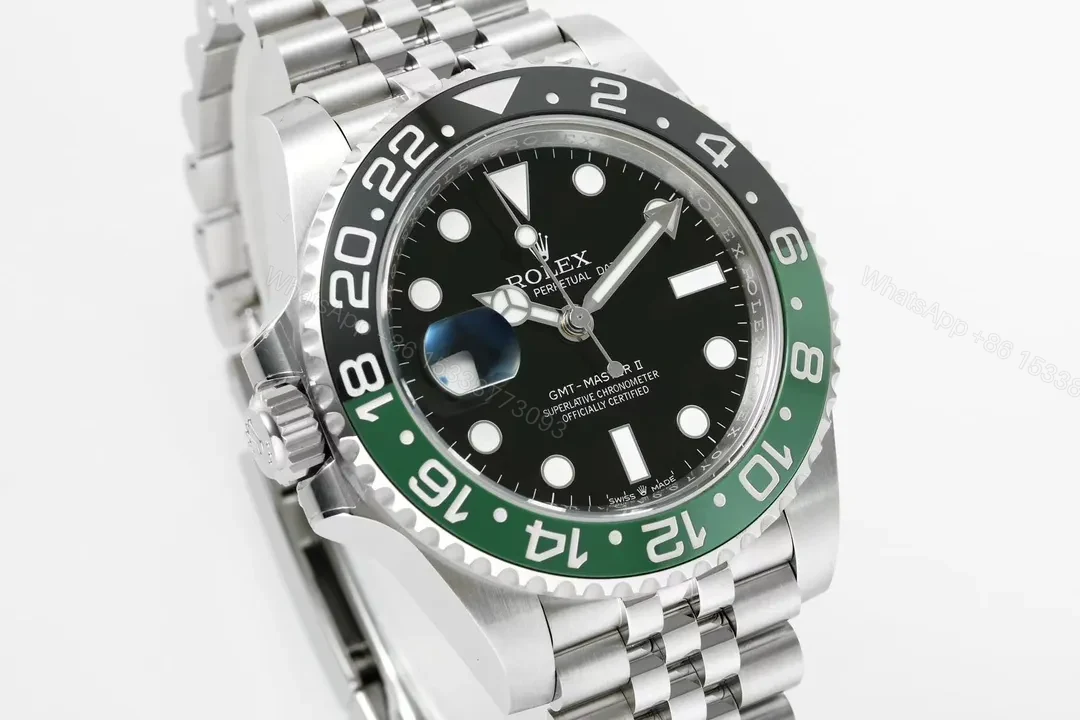 View 2 of Clean Factory EWE V5 Green Black GMT Watch
