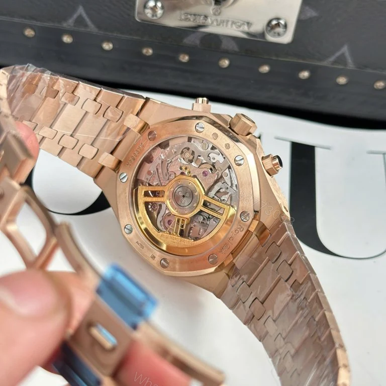 View 8 of Audemars Piguet Royal Oak 26240 Rose Gold Super Clone Blue Dial