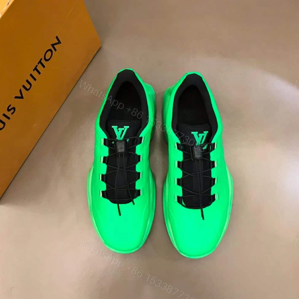 View 4 of Louis Vuitton Millenium Sneakers In Green – LV271