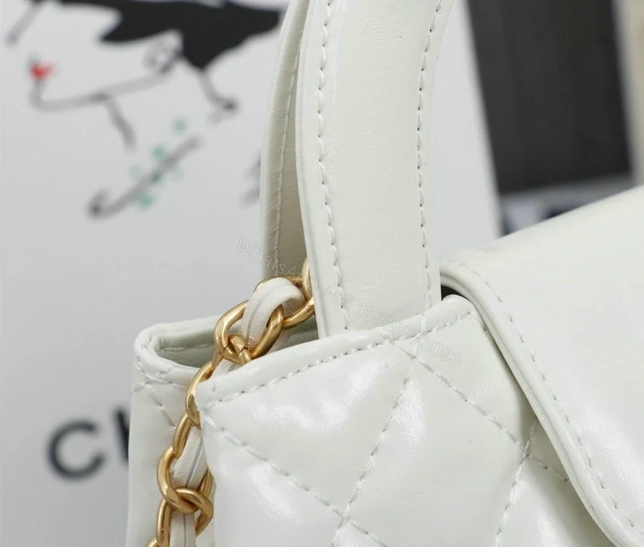 View 5 of Chanel Mini Kelly Shopping Tote Bag RW9QP22 – White