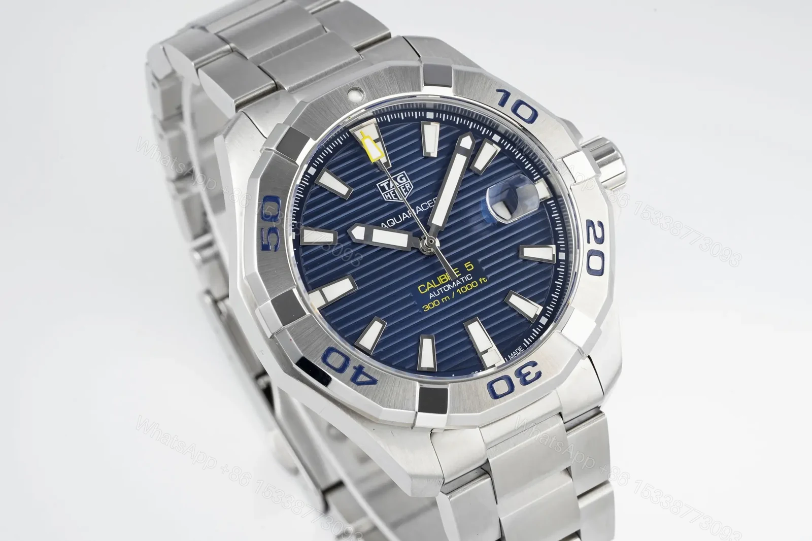 View 9 of XF Factory TAG Heuer Aquaracer Blue Dial Stainless Steel Men’s Watch