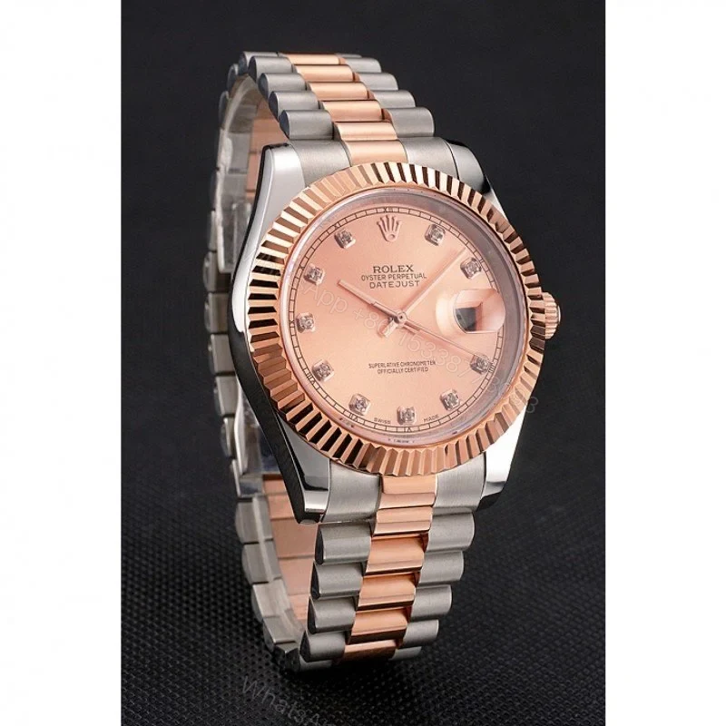 View 3 of Rolex Datejust Rose-Gold Dial REP016816 41 mm